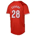 Youth Cincinnati Reds ＃28 Cesar Cedeno Red Limited Alternate Jersey