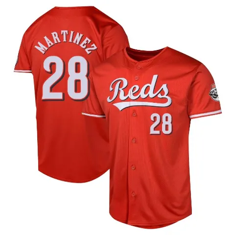 Youth Cincinnati Reds ＃28 Nick Martinez Red Limited Alternate Jersey