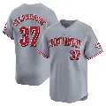Youth Cincinnati Reds ＃37 Tyler Stephenson Gray Limited Away Jersey