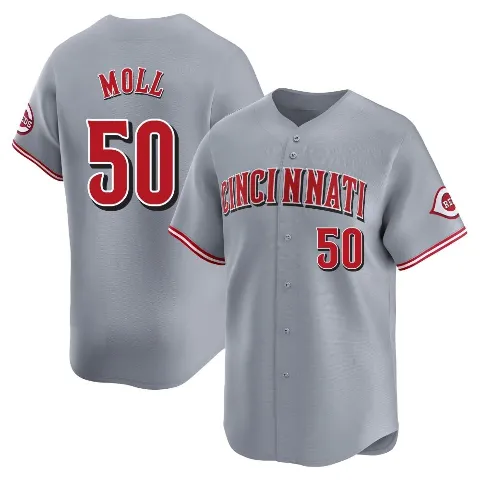 Youth Cincinnati Reds ＃50 Sam Moll Gray Limited Away Jersey