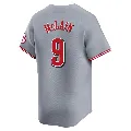 Youth Cincinnati Reds ＃9 Matt McLain Gray Limited Away Jersey