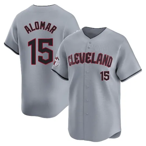Youth Cleveland Guardians ＃15 Sandy Alomar Gray Limited Road Jersey