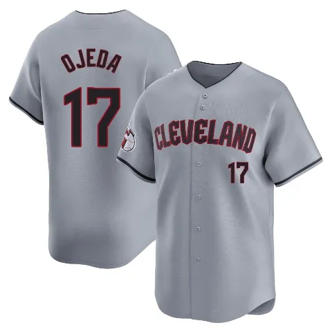 Youth Cleveland Guardians ＃17 Bob Ojeda Gray Limited Road Jersey