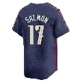 Youth Cleveland Guardians ＃17 Chico Salmon Navy Limited 2024 City Connect Jersey