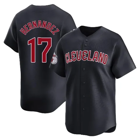 Youth Cleveland Guardians ＃17 Keith Hernandez Navy Limited Alternate Jersey