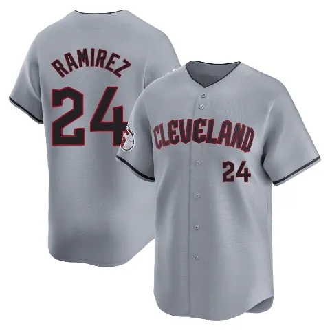 Youth Cleveland Guardians ＃24 Manny Ramirez Gray Limited Road Jersey
