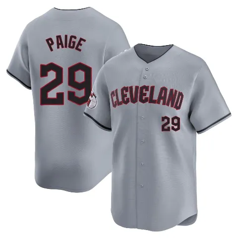 Youth Cleveland Guardians ＃29 Satchel Paige Gray Limited Road Jersey