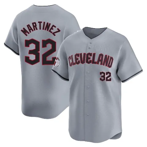 Youth Cleveland Guardians ＃32 Dennis Martinez Gray Limited Road Jersey