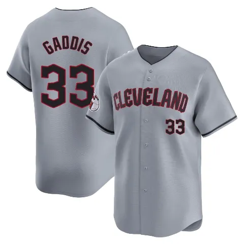 Youth Cleveland Guardians ＃33 Hunter Gaddis Gray Limited Road Jersey