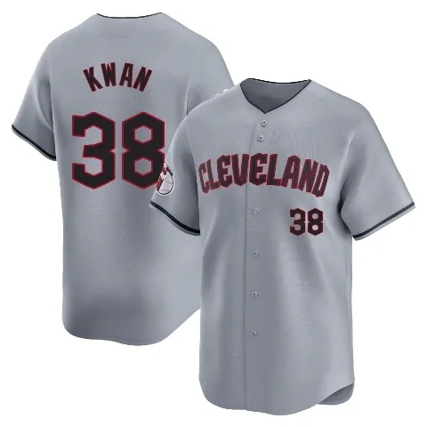 Youth Cleveland Guardians ＃38 Steven Kwan Gray Limited Road Jersey