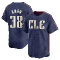 Youth Cleveland Guardians ＃38 Steven Kwan Navy Limited 2024 City Connect Jersey