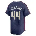 Youth Cleveland Guardians ＃44 Slade Cecconi Navy Limited 2024 City Connect Jersey