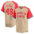 Youth Cleveland Guardians ＃48 Emmanuel Clase Cream Limited American League 2024 All-Star Game Jersey