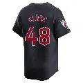 Youth Cleveland Guardians ＃48 Emmanuel Clase Navy Limited Alternate Jersey