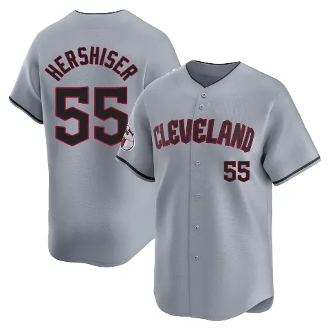 Youth Cleveland Guardians ＃55 Orel Hershiser Gray Limited Road Jersey