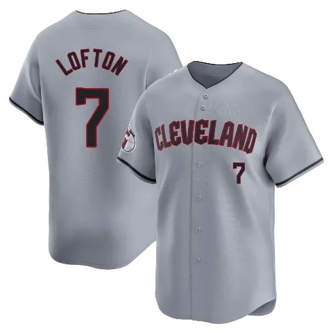 Youth Cleveland Guardians ＃7 Kenny Lofton Gray Limited Road Jersey