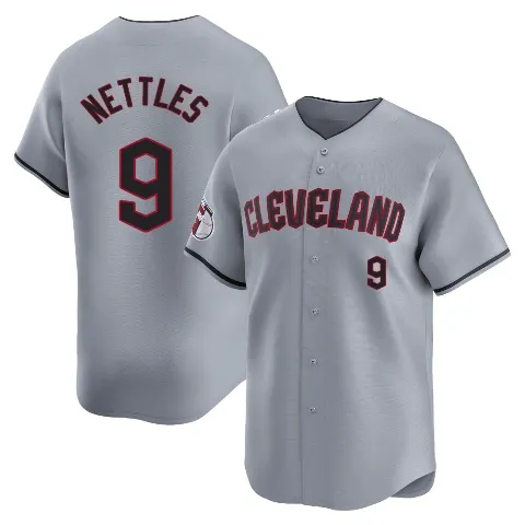 Youth Cleveland Guardians ＃9 Graig Nettles Gray Limited Road Jersey