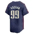 Youth Cleveland Guardians ＃99 Ricky Vaughn Navy Limited 2024 City Connect Jersey