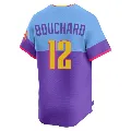 Youth Colorado Rockies ＃12 Sean Bouchard Purple/Light Limited Blue 2025 City Connect Jersey