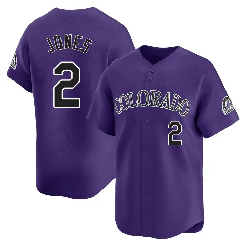 Youth Colorado Rockies ＃2 Greg Jones Purple Limited Alternate Jersey