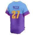 Youth Colorado Rockies ＃27 Jordan Beck Purple/Light Limited Blue 2025 City Connect Jersey