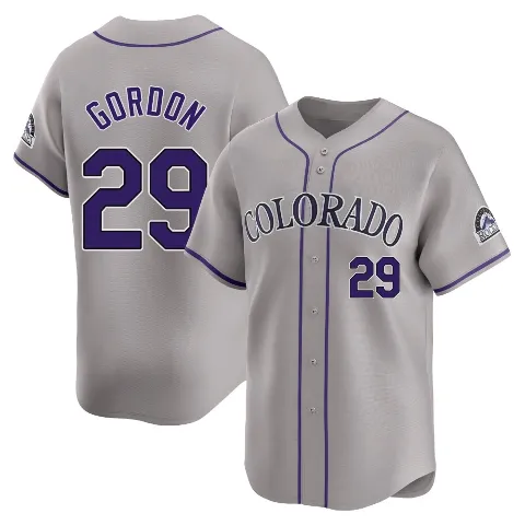 Youth Colorado Rockies ＃29 Tanner Gordon Gray Limited Road Jersey
