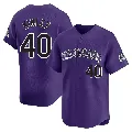 Youth Colorado Rockies ＃40 Tyler Kinley Purple Limited Alternate Jersey