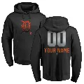 Youth Detroit Tigers ＃00 Custom Hoodie Black Custom Midnight Mascot Pullover Hoodie -