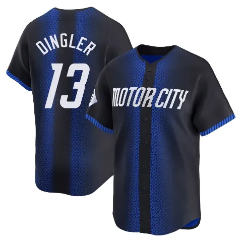 Youth Detroit Tigers ＃13 Dillon Dingler Blue Limited 2024 City Connect Jersey