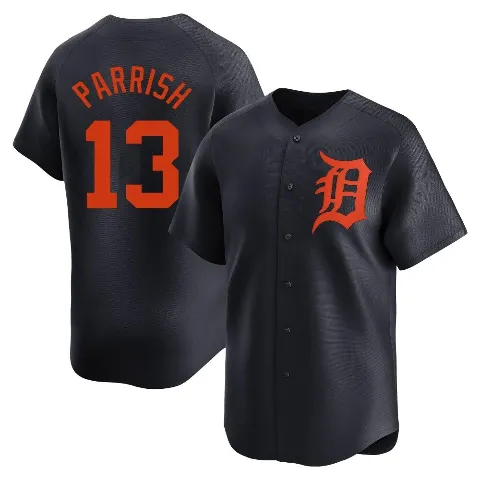Youth Detroit Tigers ＃13 Lance Parrish Navy Limited Alternate Jersey