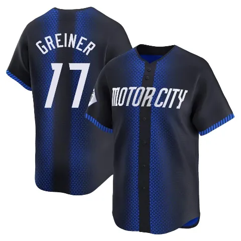 Youth Detroit Tigers ＃17 Grayson Greiner Blue Limited 2024 City Connect Jersey