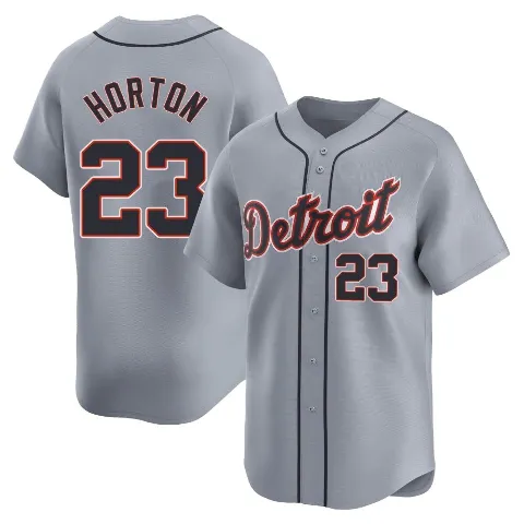 Youth Detroit Tigers ＃23 Willie Horton Gray Limited Road Jersey