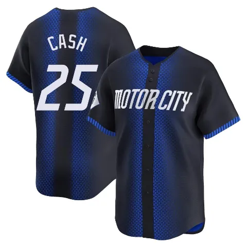 Youth Detroit Tigers ＃25 Norm Cash Blue Limited 2024 City Connect Jersey