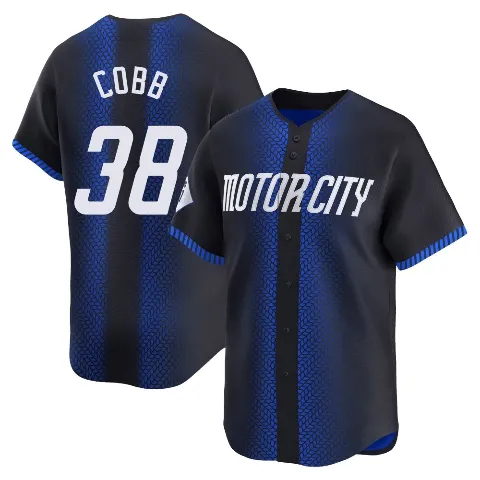 Youth Detroit Tigers ＃38 Alex Cobb Blue Limited 2024 City Connect Jersey