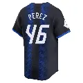 Youth Detroit Tigers ＃46 Wenceel Perez Blue Limited 2024 City Connect Jersey