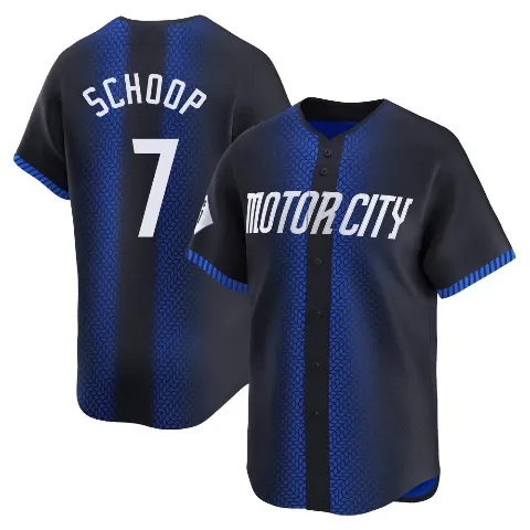 Youth Detroit Tigers ＃7 Jonathan Schoop Blue Limited 2024 City Connect Jersey