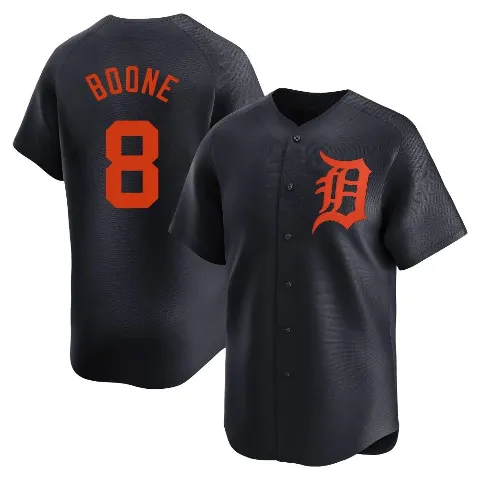Youth Detroit Tigers ＃8 Ray Boone Navy Limited Alternate Jersey