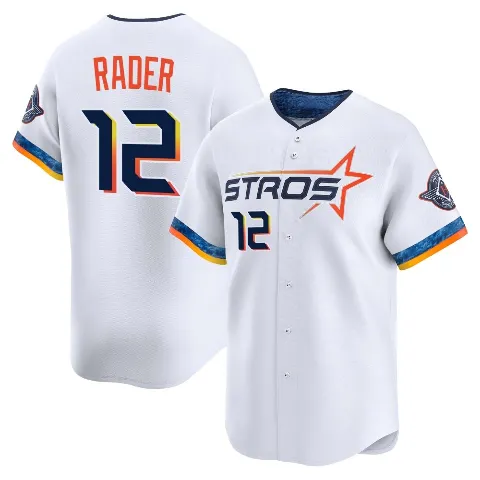 Youth Houston Astros ＃12 Doug Rader White Limited 2025 City Connect Jersey