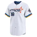 Youth Houston Astros ＃18 Jason Castro White Limited 2025 City Connect Jersey