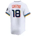 Youth Houston Astros ＃18 Jason Castro White Limited 2025 City Connect Jersey