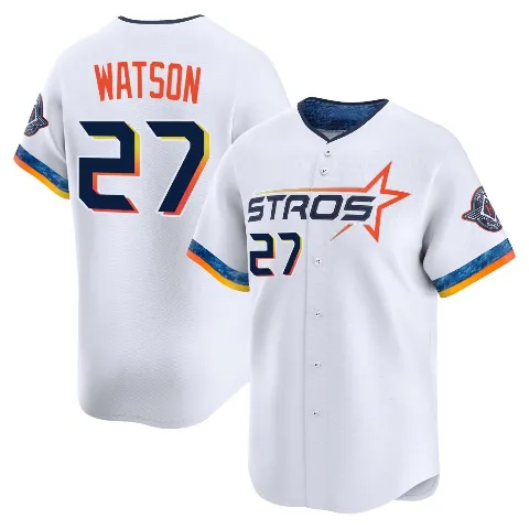 Youth Houston Astros ＃27 Bob Watson White Limited 2025 City Connect Jersey