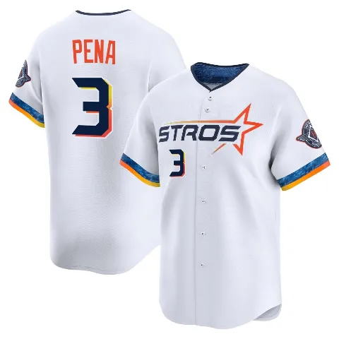 Youth Houston Astros ＃3 Jeremy Pena White Limited 2025 City Connect Jersey