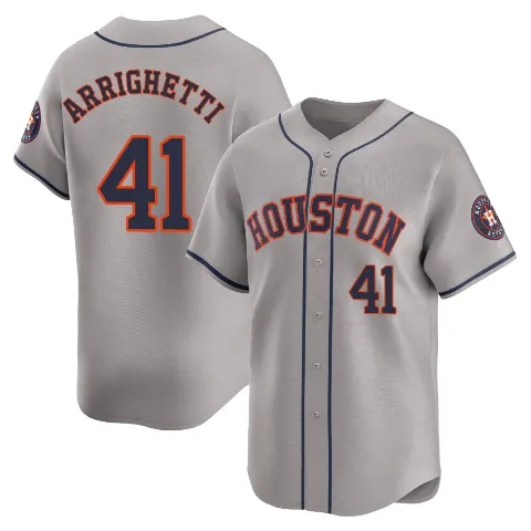 Youth Houston Astros ＃41 Spencer Arrighetti Gray Limited Away Jersey
