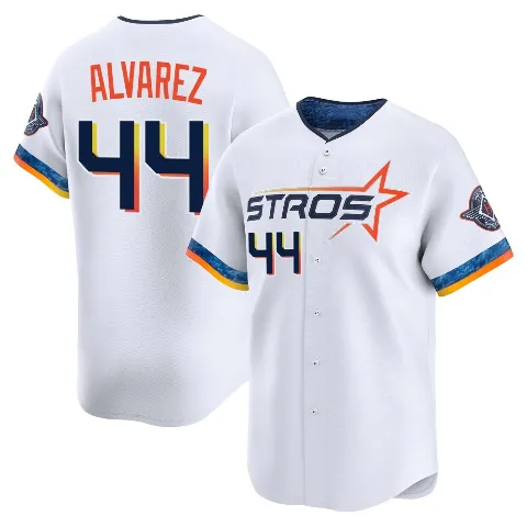 Youth Houston Astros ＃44 Yordan Alvarez White Limited 2025 City Connect Jersey