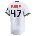 Youth Houston Astros ＃47 Rafael Montero White Limited 2025 City Connect Jersey