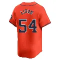 Youth Houston Astros ＃54 Brad Lidge Orange Limited Alternate Jersey