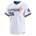 Youth Houston Astros ＃56 Jim Bouton White Limited 2025 City Connect Jersey