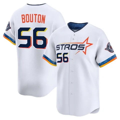 Youth Houston Astros ＃56 Jim Bouton White Limited 2025 City Connect Jersey