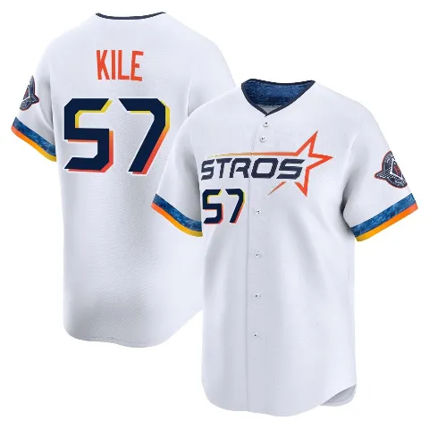Youth Houston Astros ＃57 Darryl Kile White Limited 2025 City Connect Jersey
