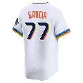 Youth Houston Astros ＃77 Luis Garcia White Limited 2025 City Connect Jersey